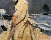 克劳德 莫奈 : Camille on the Beach